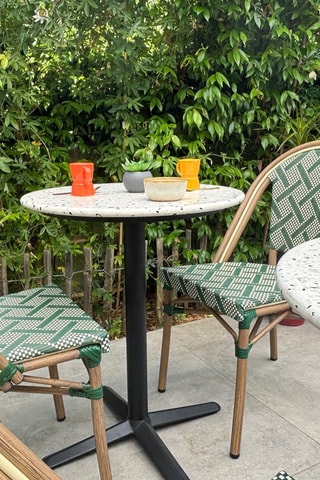 Mesa de jardín redonda Bistro - 60 x 74 cm