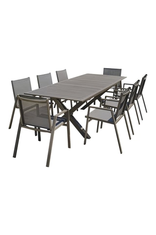 Conjunto de jardín Floride - 8 plazas - Mesa extensible