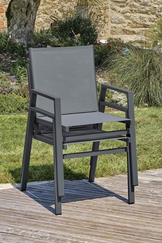 2 sillones Floride - Gris antracita