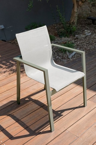 2 sillones apilables Miami - Caqui