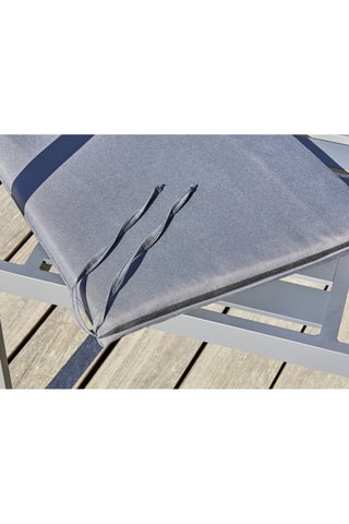 2 sillones de jardín apilables Pelosa - Gris antracita