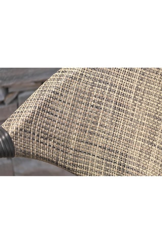 Sillón de jardín apilable Ushuaia - Marrón y beige