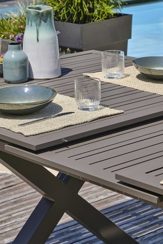 Mesa extensible de 8/10 plazas Floride - 180/240 x 77 x 100 cm