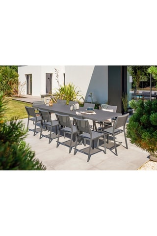 Mesa extensible de 8/12 plazas Stockholm - 200/300 x 96 x 76 cm