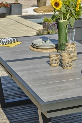 Mesa extensible de 8/10 plazas Olhos - 191/251 x 95 cm