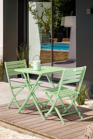 Conjunto de jardín plegable Marius - 2 plazas