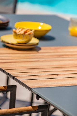 Mesa extensible de 8/8 plazas Honfleur - 180/250 x 100 x 74 cm