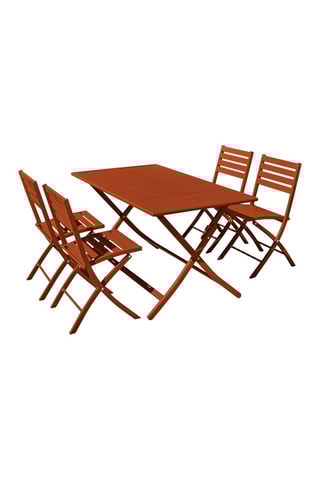 Conjunto de jardín plegable Marius - 4 plazas