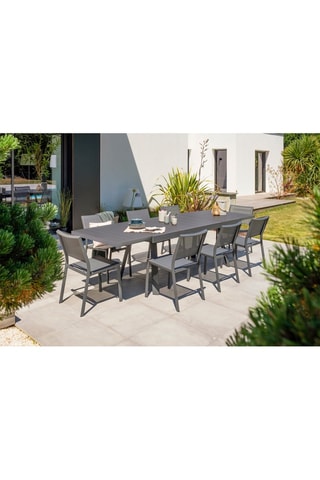 Conjunto de jardín Stockholm - 8 plazas - Mesa extensible
