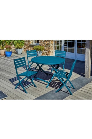 Conjunto de jardín redondo Marius - 4 plazas