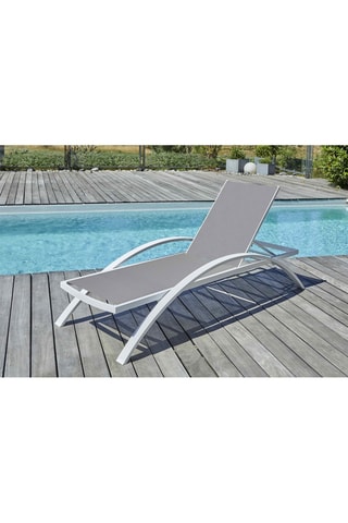 Tumbona apilable Barcelona - 195 x 32 x 74 cm