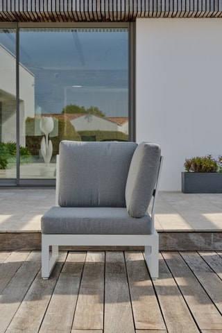 Salón de jardín esquinero Valencia - 6 plazas