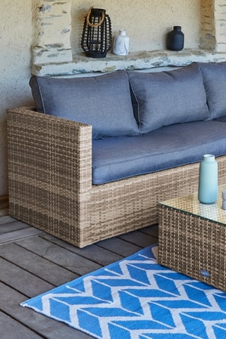 Salón de jardín esquinero Bavaro - 5 plazas