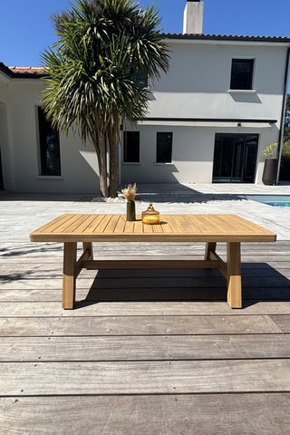 Salón de jardín Serena - Beige - 7 plazas