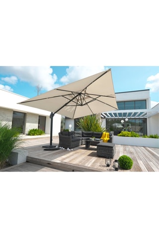 Sombrilla lateral Sevilla - Diámetro de la lona: 4 m