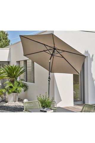 Sombrilla redonda Marbella - 6 m² - Diámetro de la lona 270 cm?

?