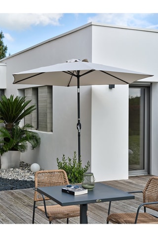 Sombrilla de manivela - Diámetro de la lona: 2,7 m