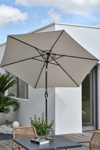 Sombrilla de manivela - Diámetro de la lona: 2,7 m