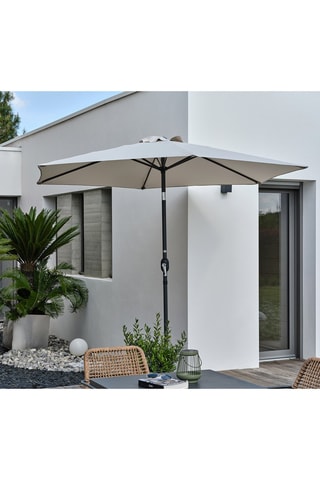 Sombrilla de manivela - Diámetro de la lona: 2,7 m