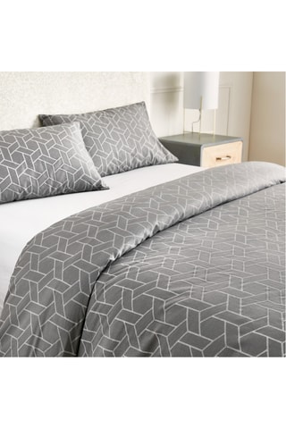 Parure de couette en coton 59 fils/cm² - Blanc