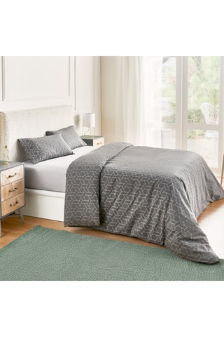 Parure de couette en coton 59 fils/cm² - Blanc