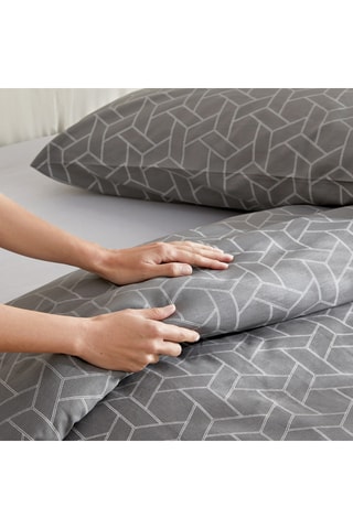 Parure de couette en coton 59 fils/cm² - Blanc