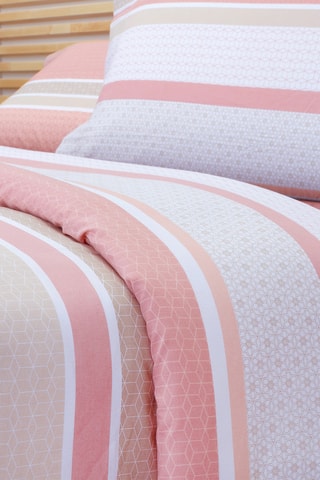 Parure de couette - Blanc et rose