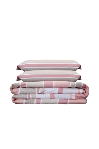 Parure de couette - Blanc et rose