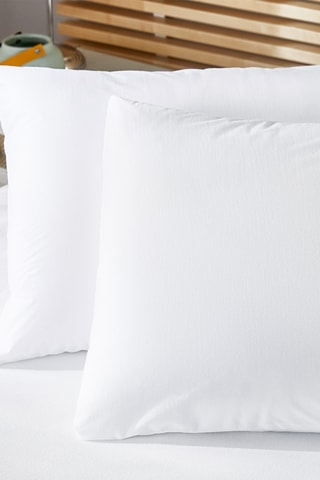 2 taies d'oreiller - Blanc