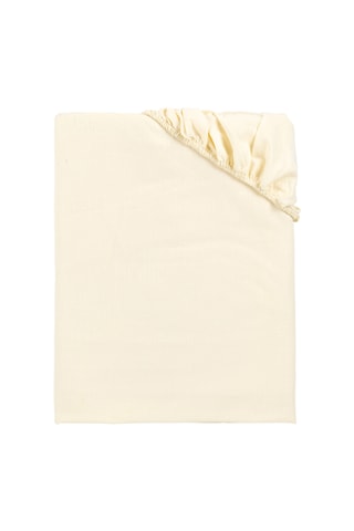 Drap-housse en coton 140 fils/cm² - Beige