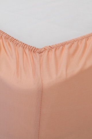 Drap-housse en coton 55 fils/cm² - Rose