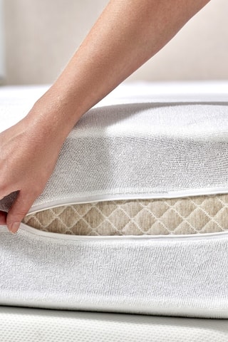 Protège-matelas - Blanc