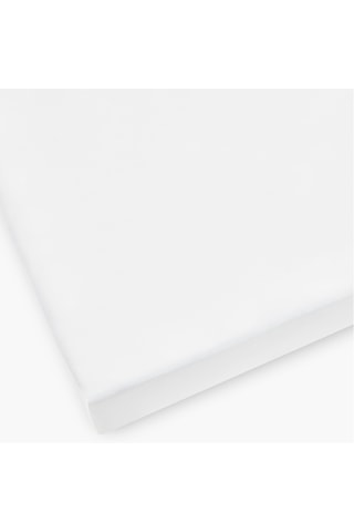Drap-housse en coton 79 fils/cm² - Blanc