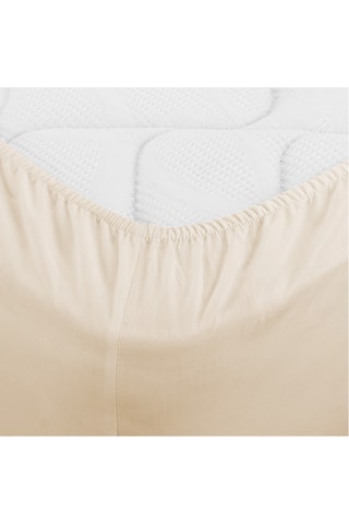 2 draps-housses - Beige