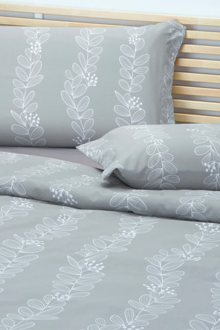 Parure de couette - Gris et blanc
