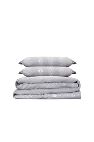 Parure de couette - Gris et blanc