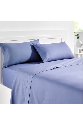 Parure de draps en coton 150 fils/cm² - Bleu