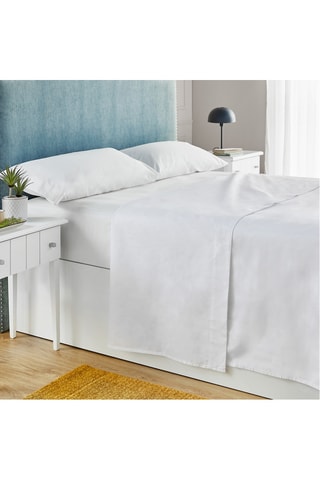 Parure de draps en coton 79 fils/cm² - Blanc