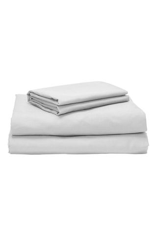 Parure de draps en coton 79 fils/cm² - Blanc