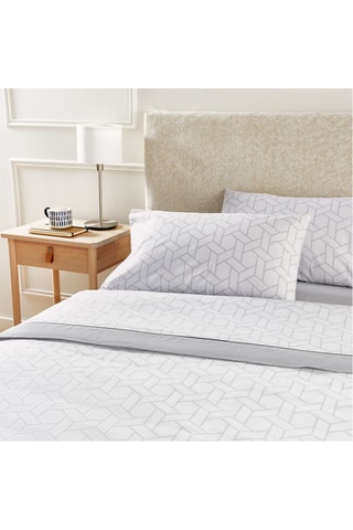 Parure de draps en coton 59 fils/cm² - Gris