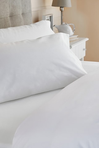 Parure de couette en coton 79 fils/cm² - Blanc