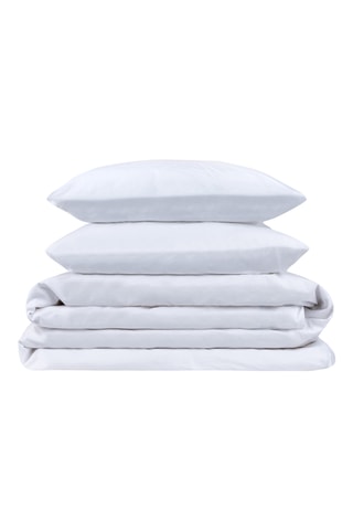 Parure de couette en coton 79 fils/cm² - Blanc