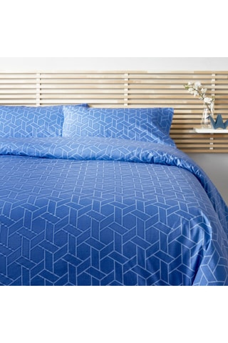 Parure de couette en coton 59 fils/cm² - Blanc