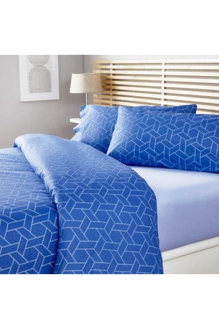 Parure de couette en coton 59 fils/cm² - Blanc