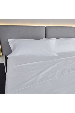 Parure de draps en coton 118 fils/cm² - Blanc