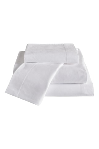 Parure de draps en coton 118 fils/cm² - Blanc