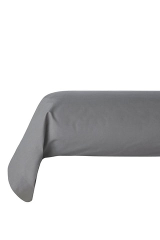 2 fundas de almohada de algodón - 57 hilos/cm² - Gris oscuro