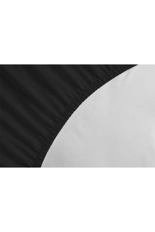 2 sábanas bajeras de algodón 57 hilos/cm² - Negro