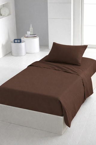 2 sábanas encimeras de algodón - 57 hilos/cm² - Azul