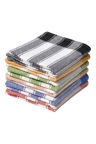 6 paños - Verde y blanco